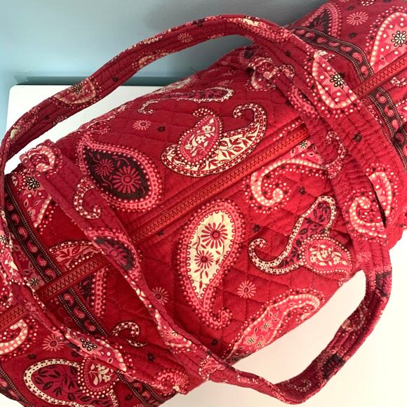 Vera Bradley Weekender Duffle Bag in Mesa Red - Picture 5 of 6